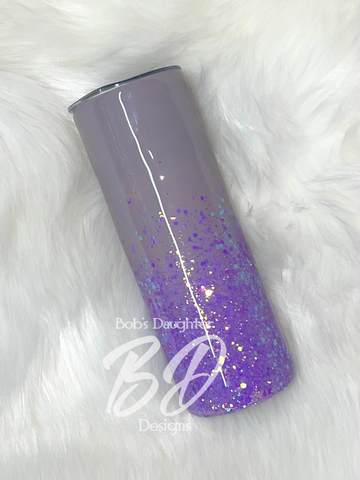 Lilac Glitter Tumbler